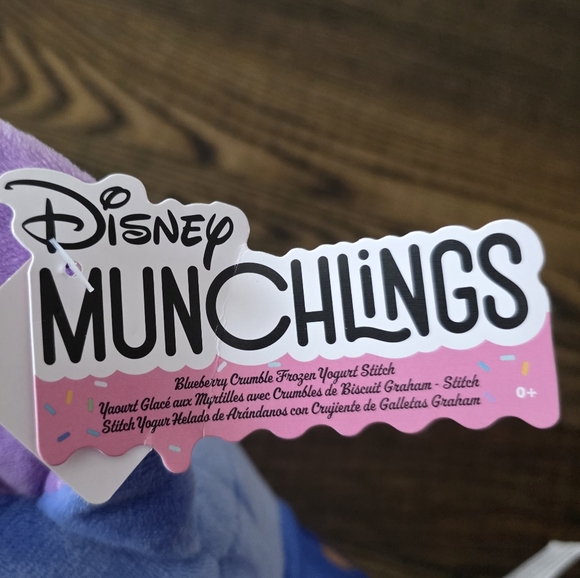 Disney Munchlings Stitch Blueberry Crumble Plush Toy 0+ Stuffed Animal 12" - Picture 6 of 7